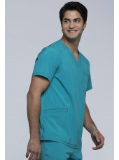 Blouse Médicale Homme Antibactérienne Cherokee, Collection "Infinity" (CK900A) teal gauche