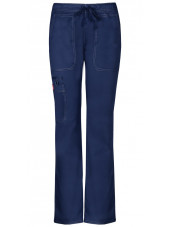 Pantalon médical Femme Cordon, Dickies, Collection "GenFlex" (DK100), couleur bleu marine vue face