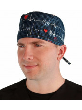 Calot médical "Battements de Coeur" (210-8107) homme face