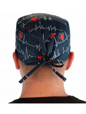 Calot médical "Battements de Coeur" (210-8107) homme dos