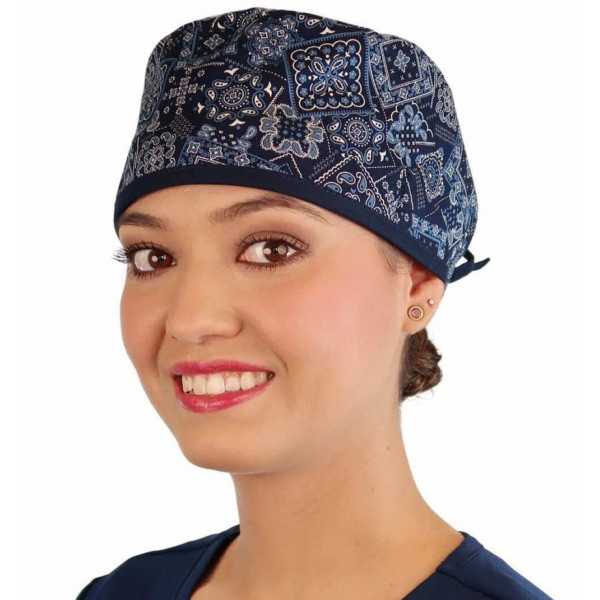 Calot médical "Bandana" (210-8891-NA) femme face