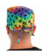 Calot médical "Arc en ciel" (210-8736) homme dos