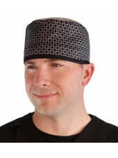 Calot médical "Carreaux" (210-8881-BL) homme face