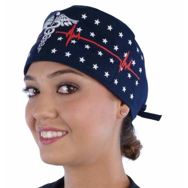 Medical Cap "Tiles" (210-8881-BL)