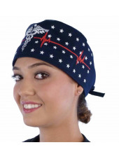 Gorra médica "Azulejos" (210-8881-BL)