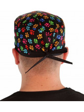 Gorra médica "Patas multicolores" (210-8686-BL)