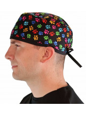 Medical Cap "Multi Color Paws" (210-8686-BL)