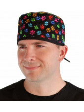 Gorra médica "Patas multicolores" (210-8686-BL)