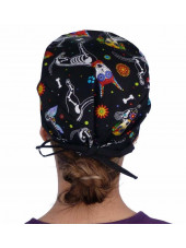 Medical Cap "Multi Color Paws" (210-8686-BL)