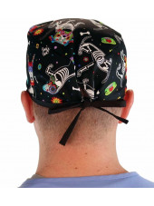 Calot médical "Chiens Rayons X" (210-8488-BL) homme dos