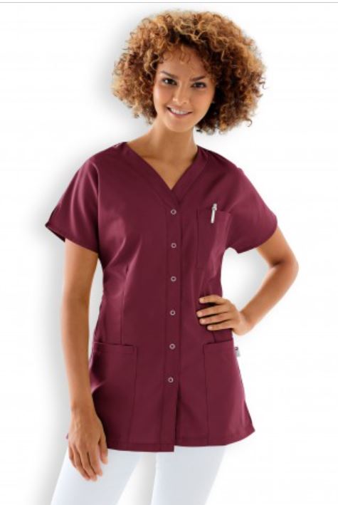 Hurry Jump Blouse Médicale Femme Infirmière - 3 Poches, Popeline Légère, Nombreux Coloris