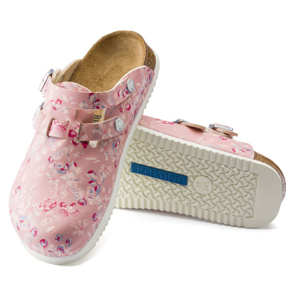Zuecos médicos flores rosas, Birkenstock (Kay)