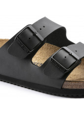 Sandales médicales Noires, Birkenstock (Arizona) vue détail