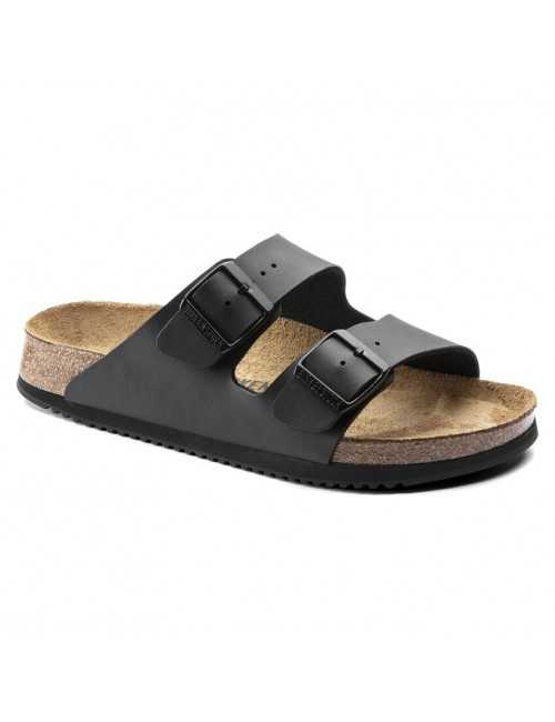 Sandales médicales Noires, Birkenstock (Arizona) vue dessous