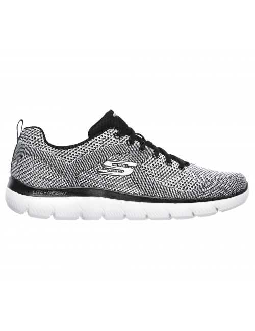 Skechers Hombre, Cumbres Zapatillas Louvin Negro (232186)