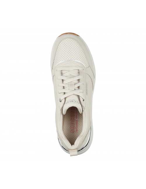 Baskets Femme Skechers Blanc cassé Billion Subtle Spots (155616) dessus