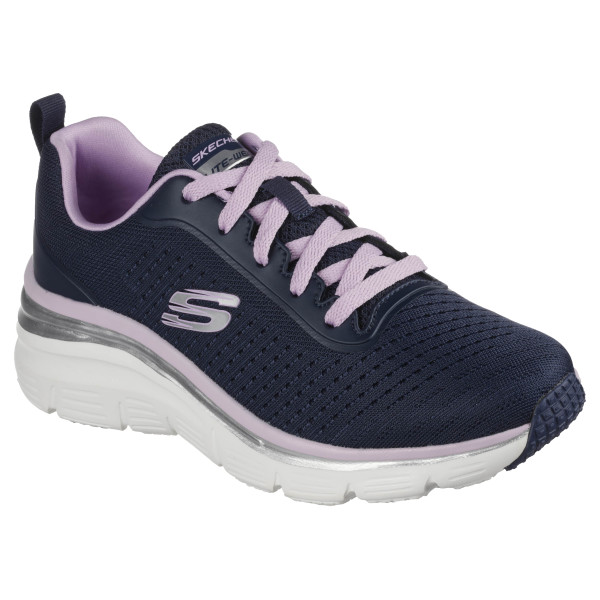 Baskets Femme Skechers Bleu marine et rose Fashion Fit Make moves (149277) face