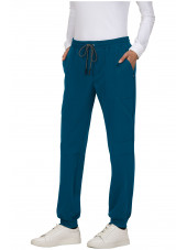 Pantalon médical Femme Koi "Good Vibe", collection Koi Next Gen (740) caraibe droite
