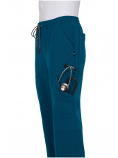 Pantalon médical Femme Koi "Good Vibe", collection Koi Next Gen (740) caraibe poche