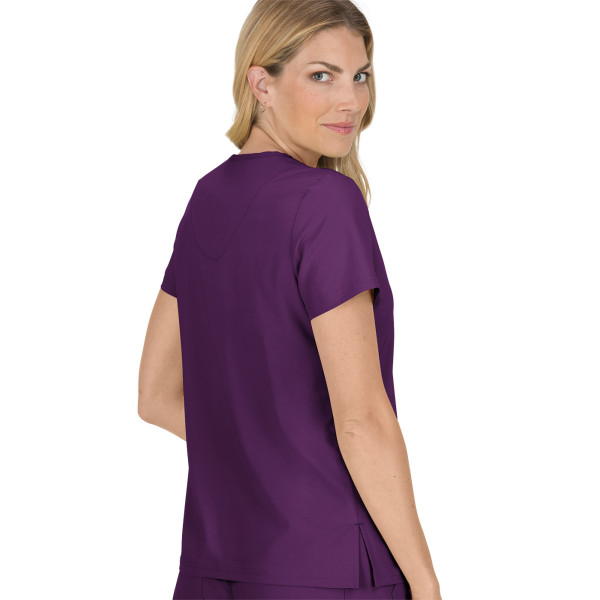 Blouse médicale Femme Koi "Becca", collection Koi Basics (373-) aubergine dos