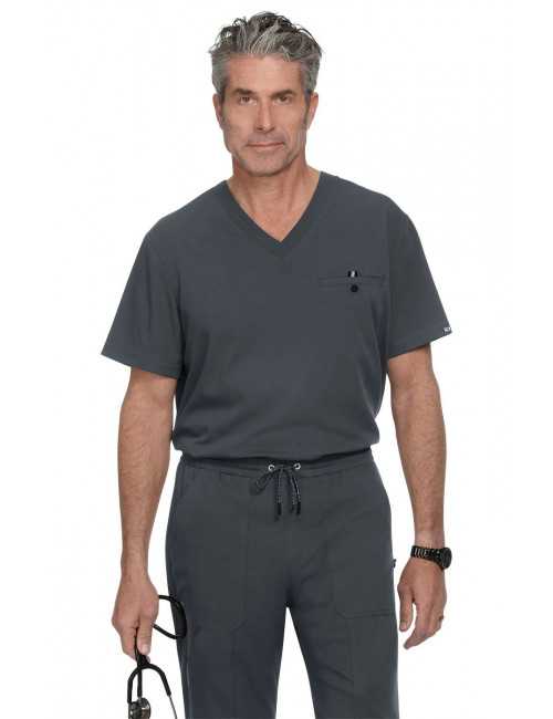 Blouse médicale Homme Koi "On call", collection Koi Next Gen (671) gris 2