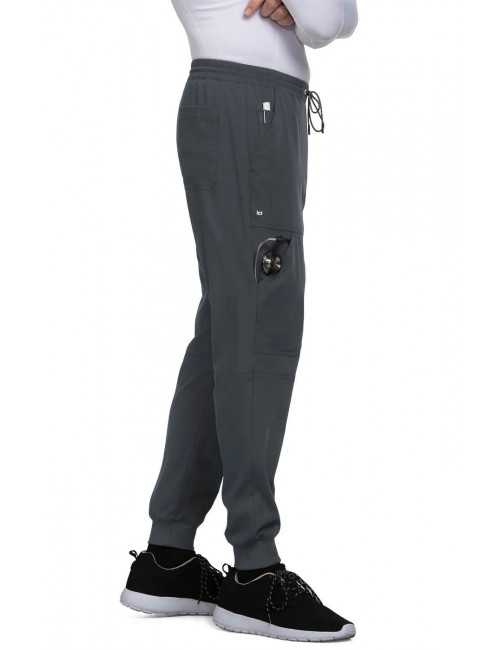 Pantalon médical Homme Koi "Day to Night", collection Koi Next Gen (608-) gris droite