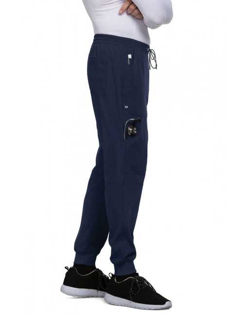 Pantalon médical Homme Koi "Day to Night", collection Koi Next Gen (608-) bleu marine droite