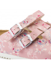 Sabots médicaux Fleuris Rose, Birkenstock (Kay) vue détail