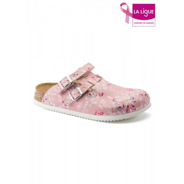 Sabots médicaux Fleuris Rose, Birkenstock (Kay)