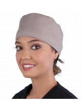 Calot médical "Gris clair " (210-1041) femme face