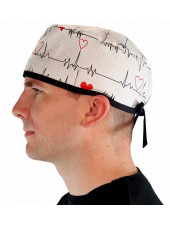 Medical cap "Heartbeat" (210-8487-BL)