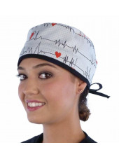 Gorra médica "Heartbeat" (210-8487-BL)