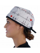 Gorra médica "Heartbeat" (210-8487-BL)