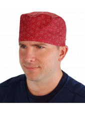 Calot médical "Etoiles rouges" (210-8873) homme face