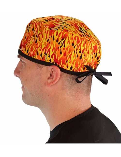 Medical Cap "Red Flames" (210-2040-BL)