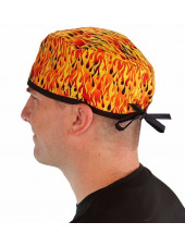 Medical Cap "Red Flames" (210-2040-BL)