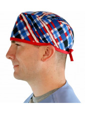 Medical Cap "Tricolour tiles" (210-8587-RE)