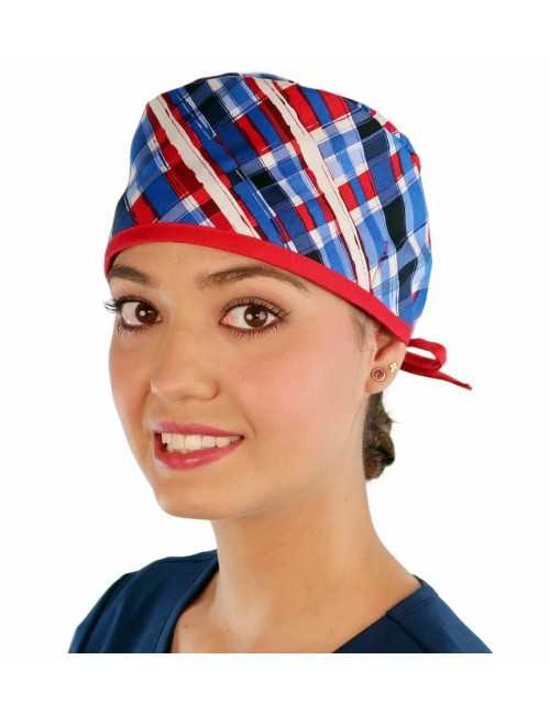 Gorra médica "Azulejos" (210-8587-RE)