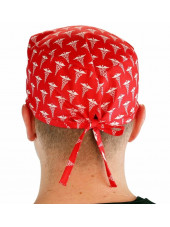 Calot médical "Caducée rouge" (210-8636) homme dos