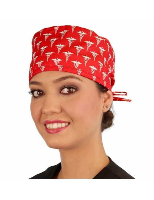 Medical Cap "Red caduceus" (210-8636)