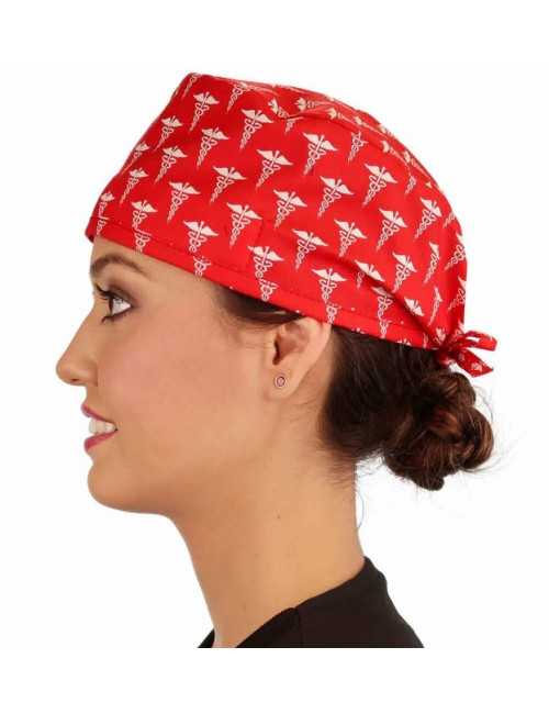 Gorra médica "Caduceo rojo" (210-8636)