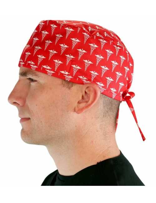 Calot médical "Caducée rouge" (210-8636) homme coté