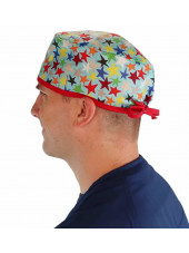 Calot médical "Etoiles colorées" (210-8813-RE) homme coté