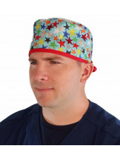 Gorra médica "Estrellas de colores" (210-8813-RE)