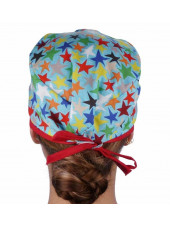 Medical Cap "Colored stars" (210-8813-RE)