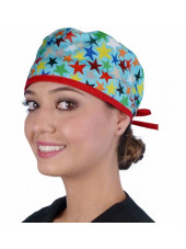 Gorra médica "Estrellas de colores" (210-8813-RE)