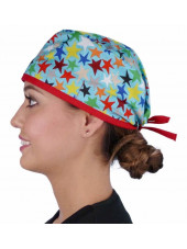 Medical Cap "Colored stars" (210-8813-RE)