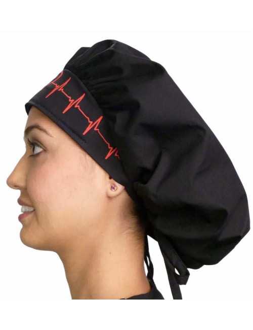 Medical Cap Mid-Long Hair "Red Heartbeat" (214-8808)