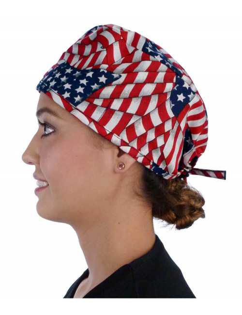 Calot médical "USA" (210-1001) femme face