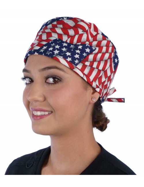 Calot médical "USA" (210-1001) femme face